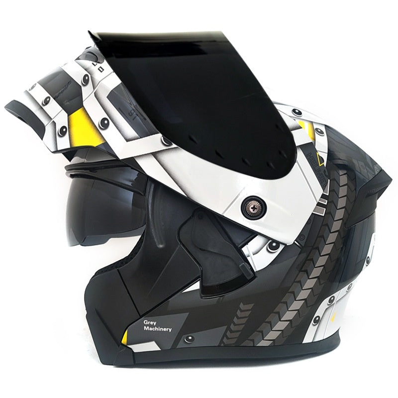 Windproof and noise-reducing full-face racing helmet-I92