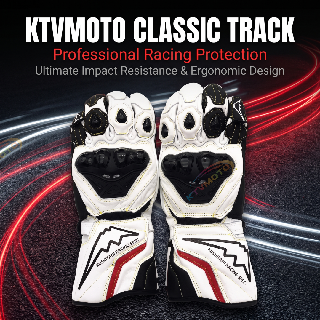 Classic Track Motorcycle Protective Touchscreen Riding Gloves-G93