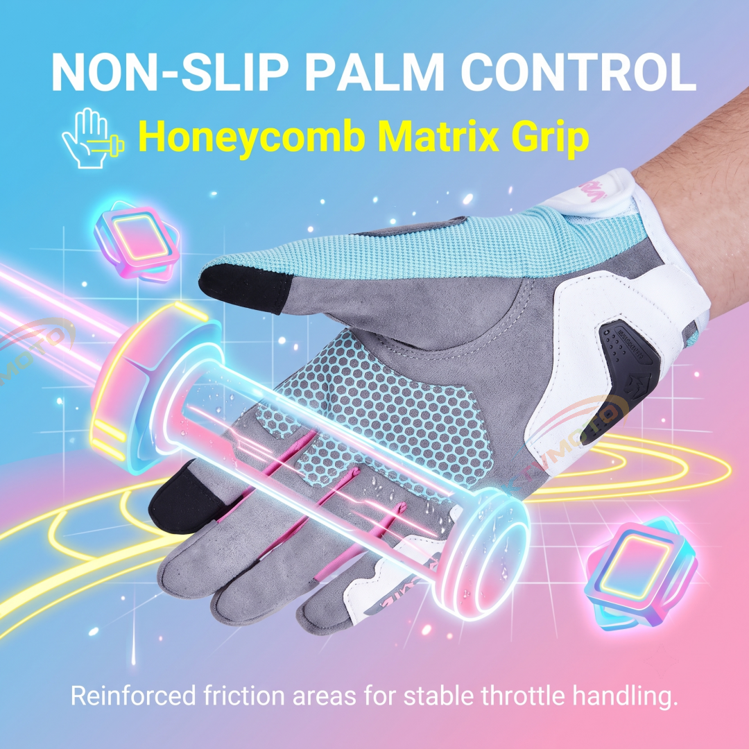 Flame-style motorcycle riding gloves made of carbon fiber-G87