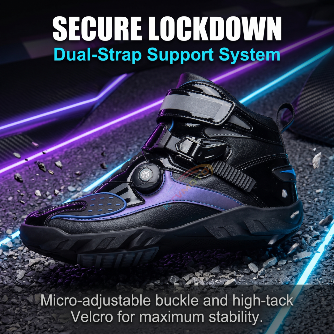 Professional Iridescent Motorcycle Riding Shoes-K135