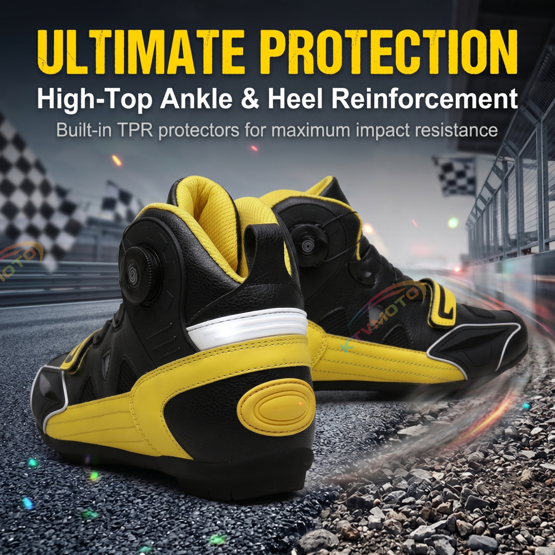 Stylish and distinctive motorcycle ankle boots-K144