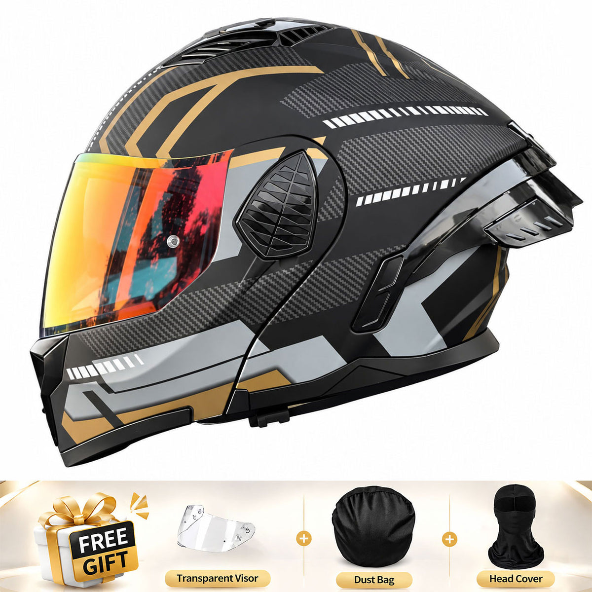 Full-face/Modular Motorcycle Helmet for Cruiser Riding-I306