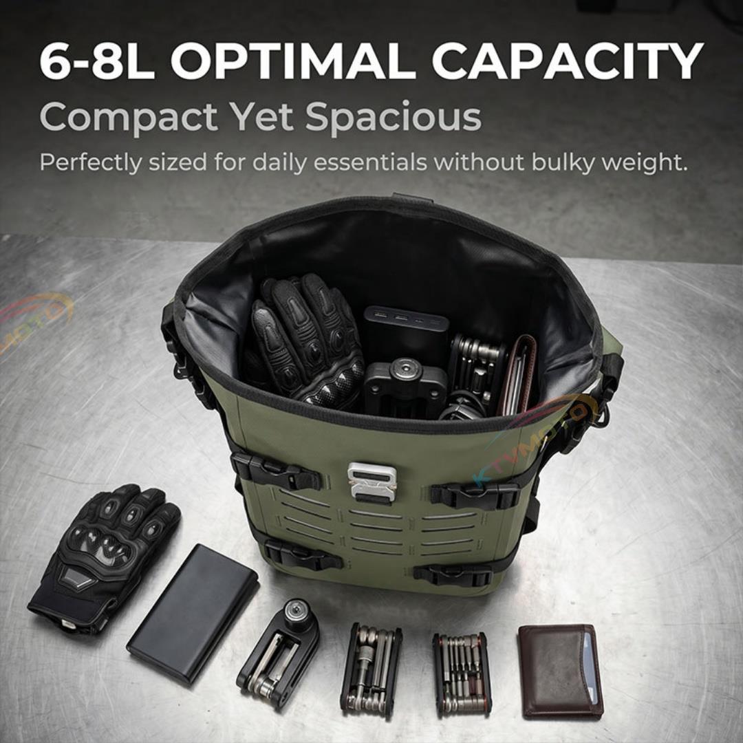 High-Capacity Waterproof Motorcycle Side Bags-B17
