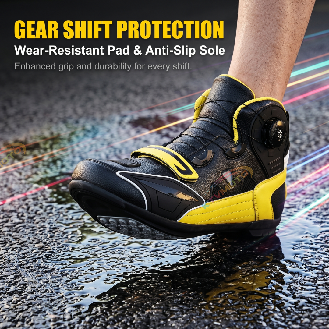 Stylish and distinctive motorcycle ankle boots-K144