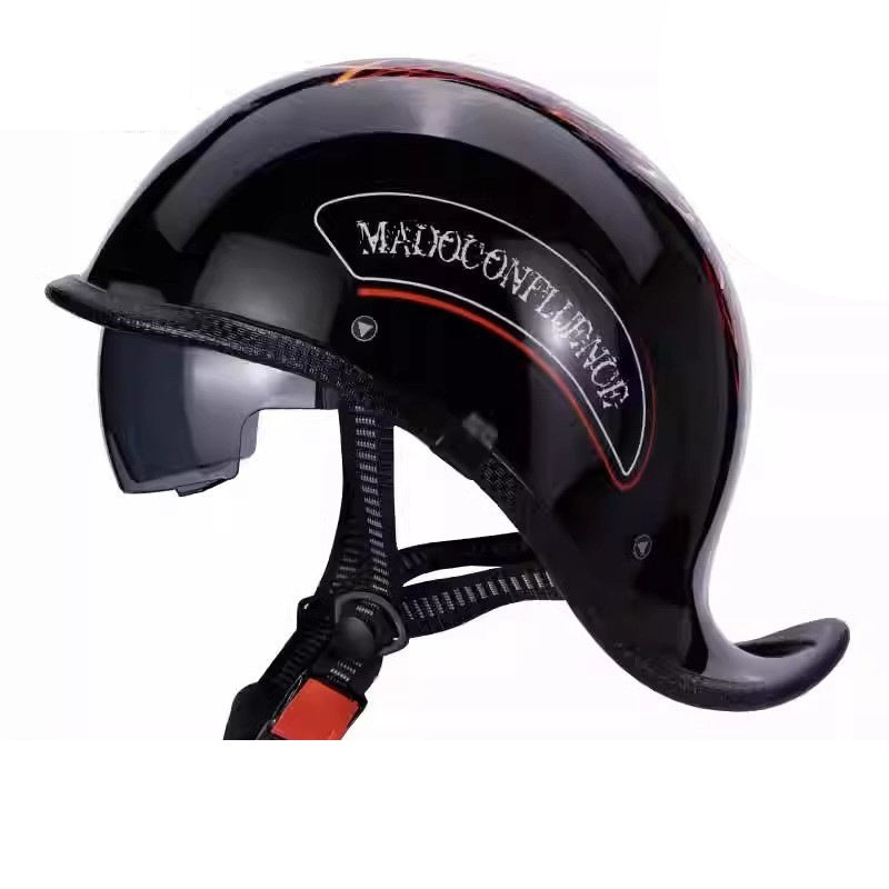 Retro motorcycle half helmet-I131