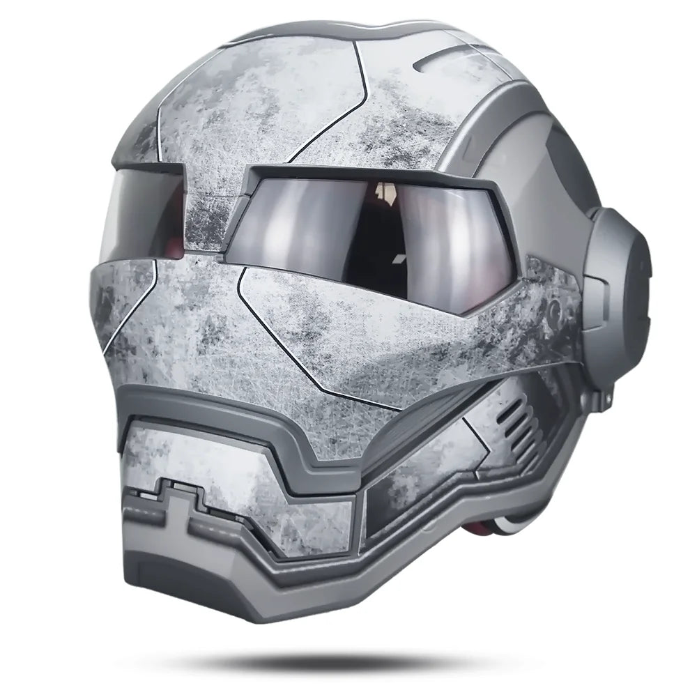 DOT Iron Man/Iron Patriot Motorcycle Helmet-I11