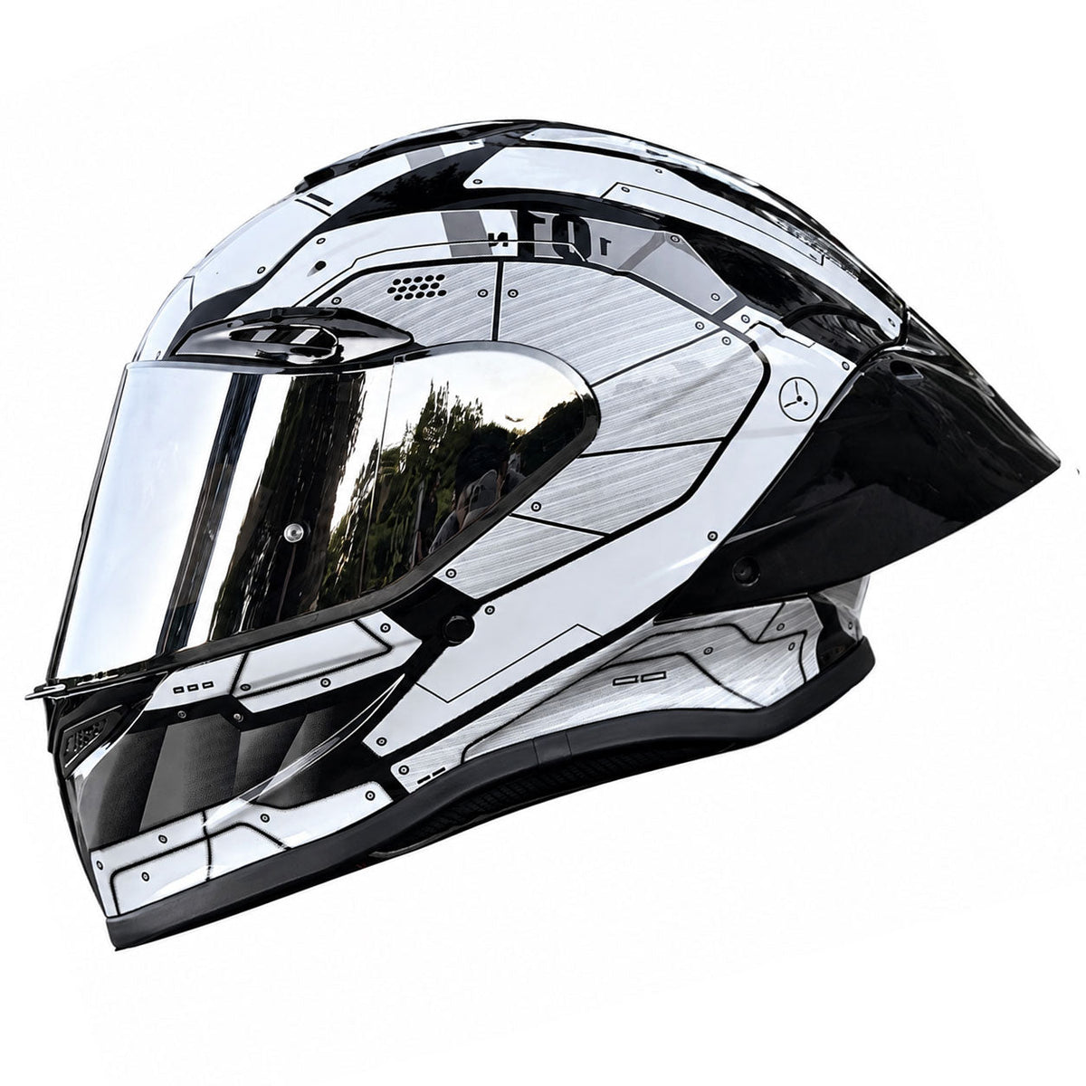 Full-face motorcycle helmet for all-season touring-I307