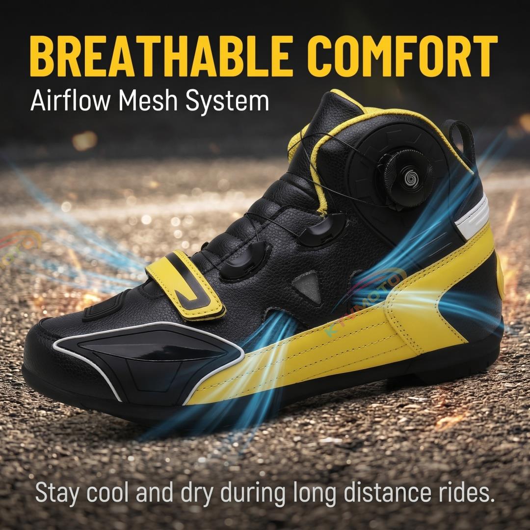 Stylish and distinctive motorcycle ankle boots-K144