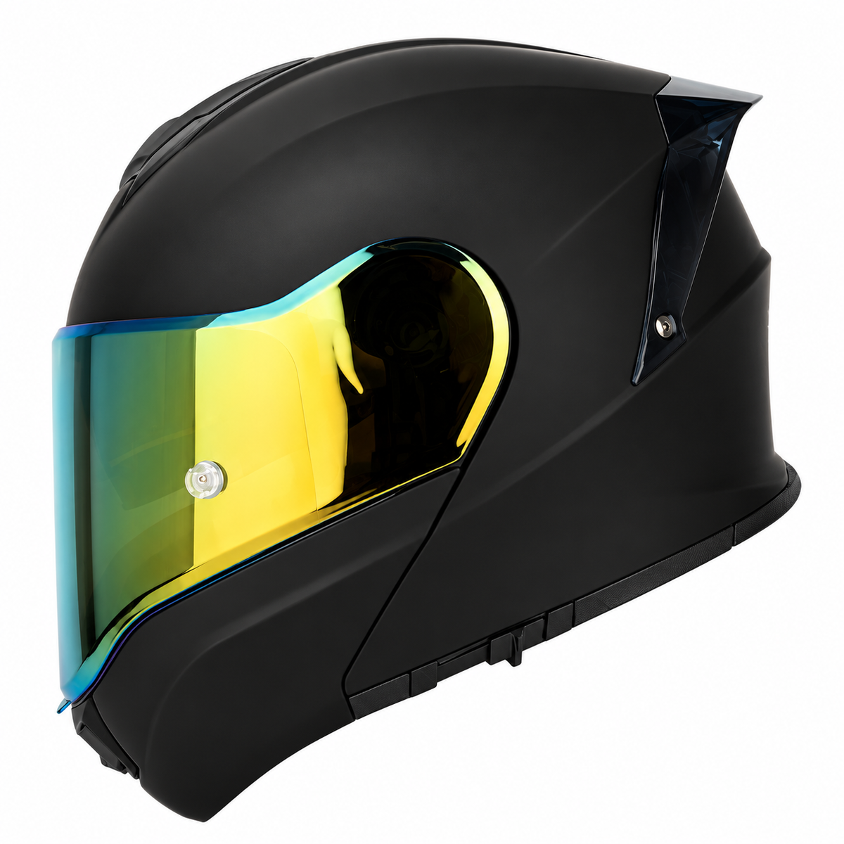 Big-Size Racing-Grade Modular Flip-Up Motorcycle Helmet with Dual-Visor Design - I288
