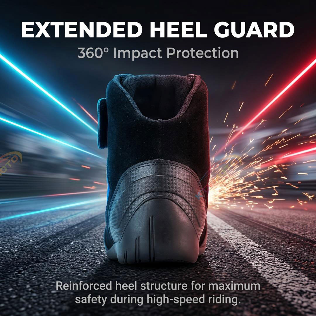 Breathable carbon fiber motorcycle shoes-K159