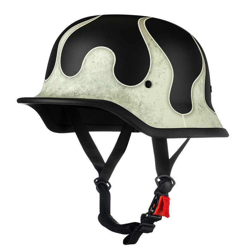 Retro Harley Cruiser Motorcycle Half Helmet-I142