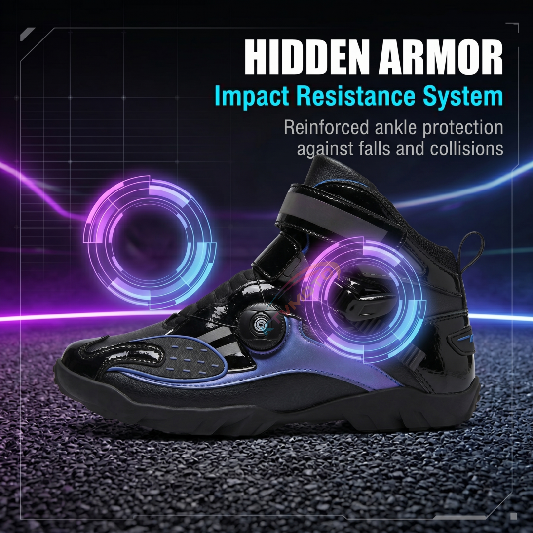 Professional Iridescent Motorcycle Riding Shoes-K135