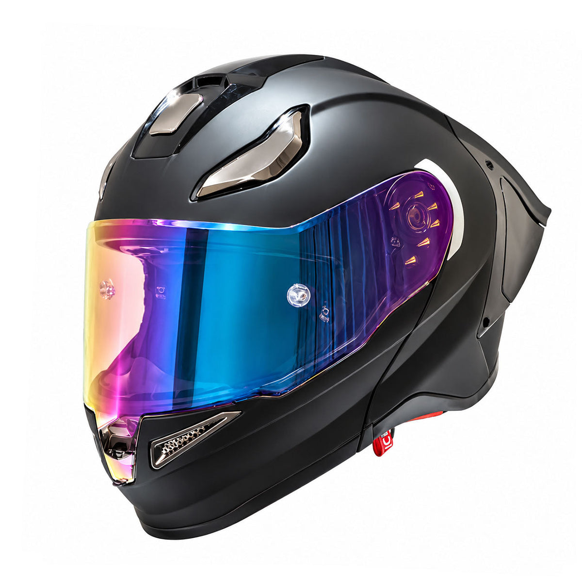 Modular Motorcycle Helmet for Cruising and Track Riding-I309