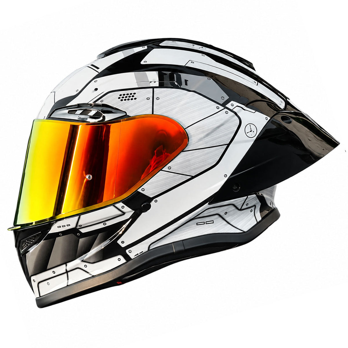 Full-face motorcycle helmet for all-season touring-I307