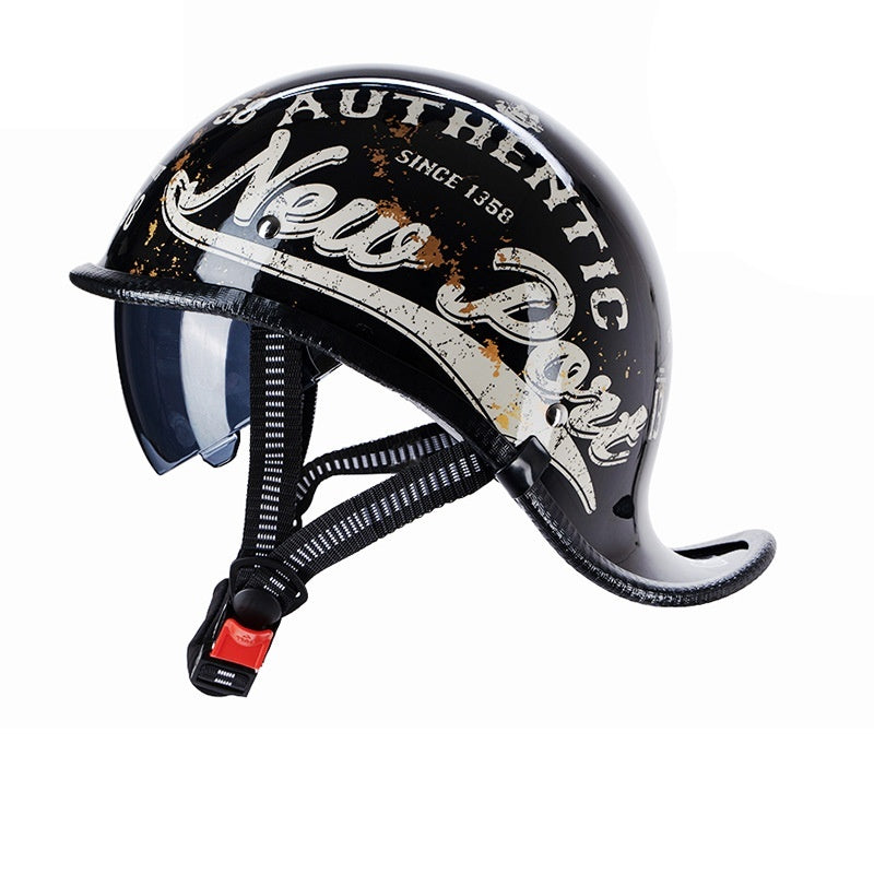Retro motorcycle half helmet-I131