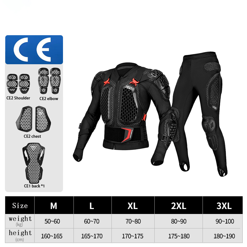 Professional-grade full chest and back armor-J23