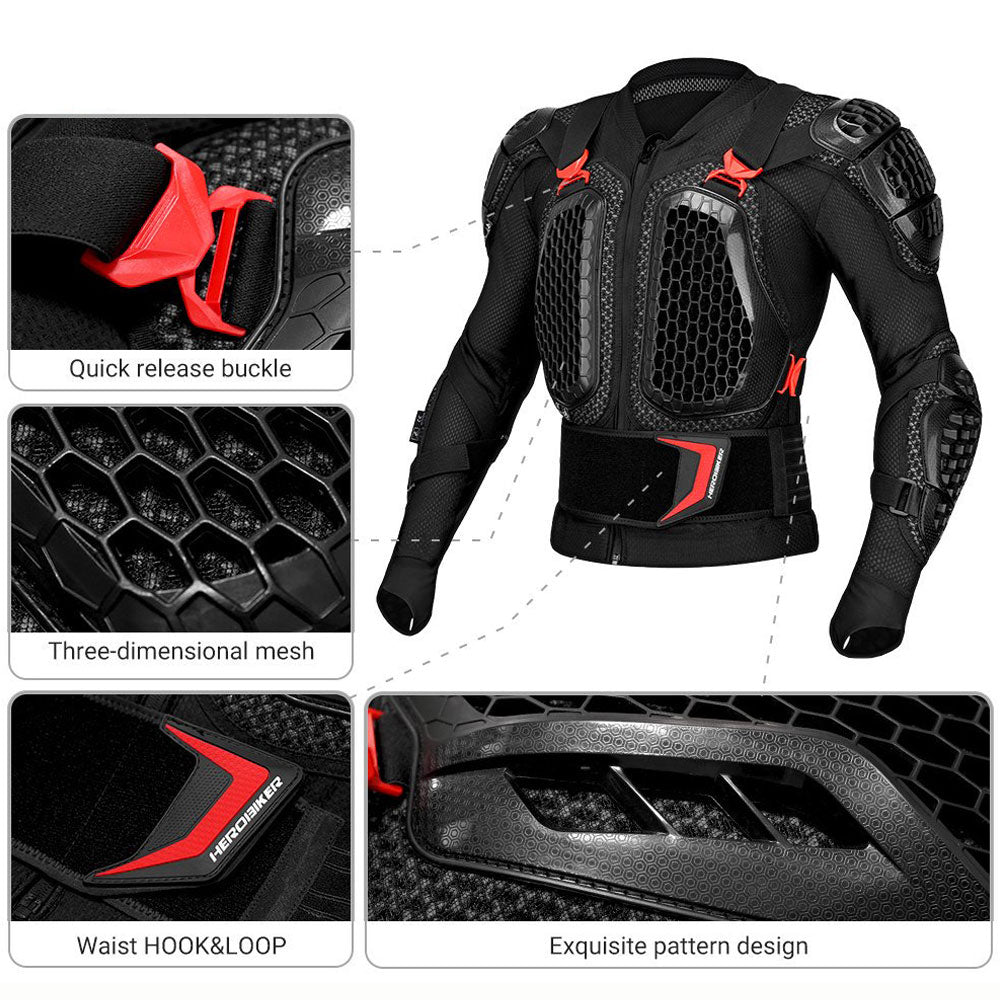 Professional-grade full chest and back armor-J23