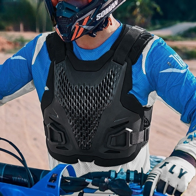 Off-road motorcycle vest back chest protection equipment-J27