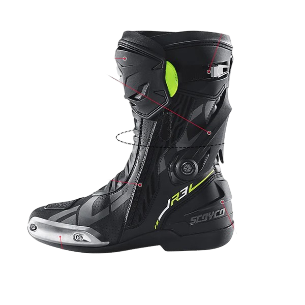 Professional motorcycle track safety shoes anti-slip and anti-fall-MR003