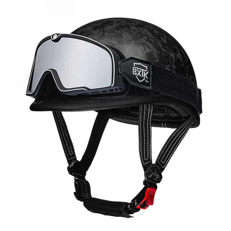 KTVMOTO Carbon fiber motorcycle half-helmet cruiser helmet-I52