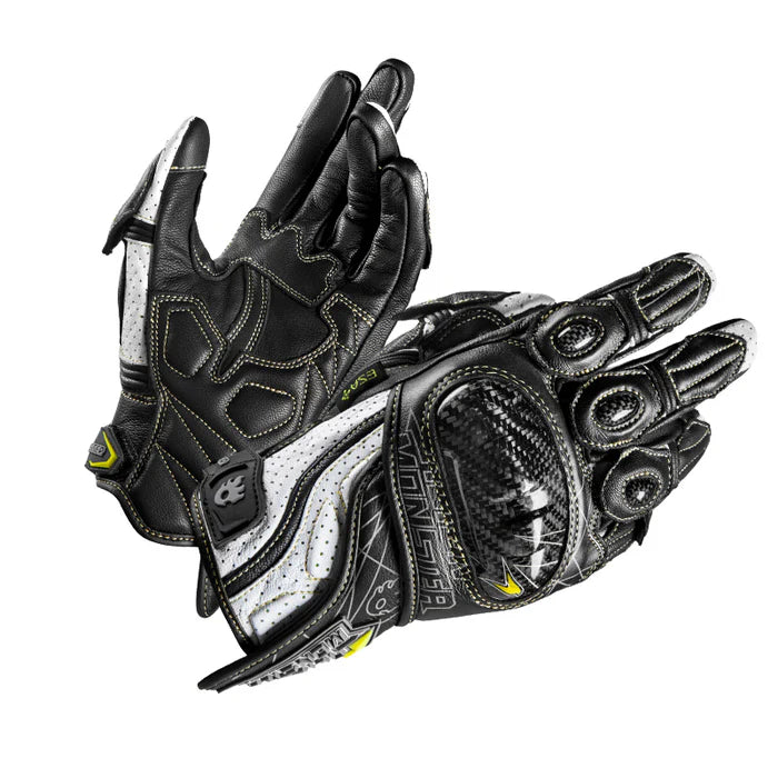 CE2 Certified Carbon Fiber & Genuine Leather Track Cycling Gloves- G21