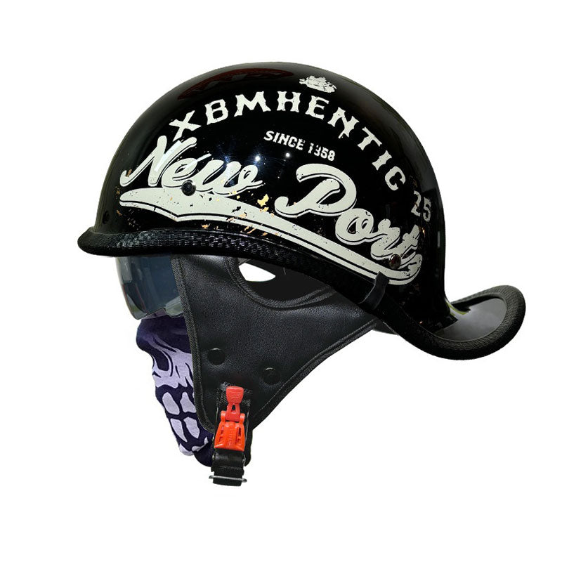 Retro motorcycle half helmet-I131