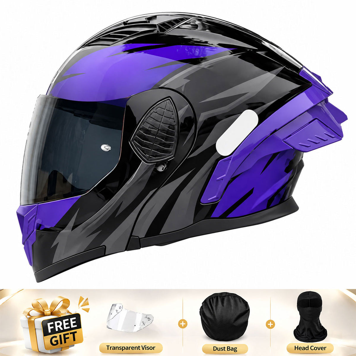 Full-face/Modular Motorcycle Helmet for Cruiser Riding-I306