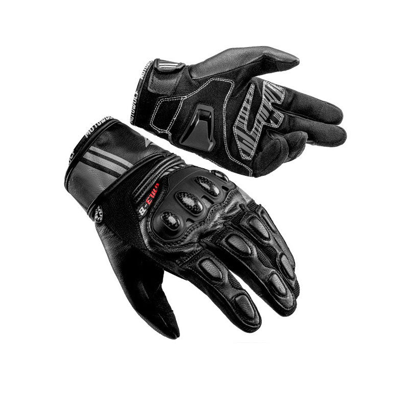 Breathable genuine leather touchscreen gloves-G71
