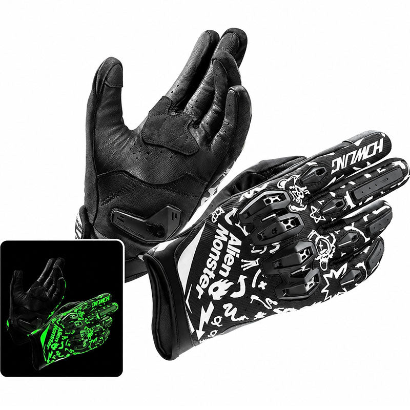 KTVMOTO CE certified luminous leather gloves-G20