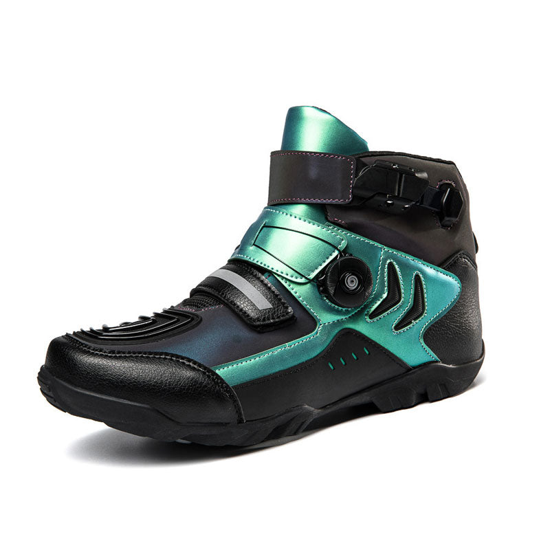 Iridescent Aurora Off-Road Motorcycle Boots-K82