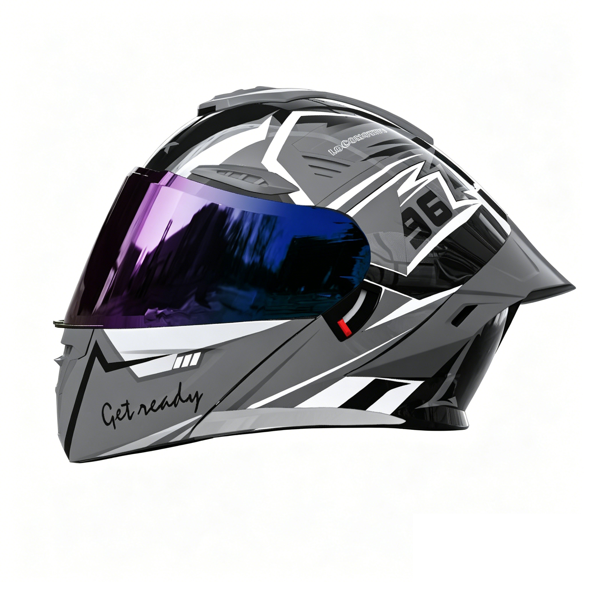 Modular Motorcycle Helmet with Dual Visor-I122