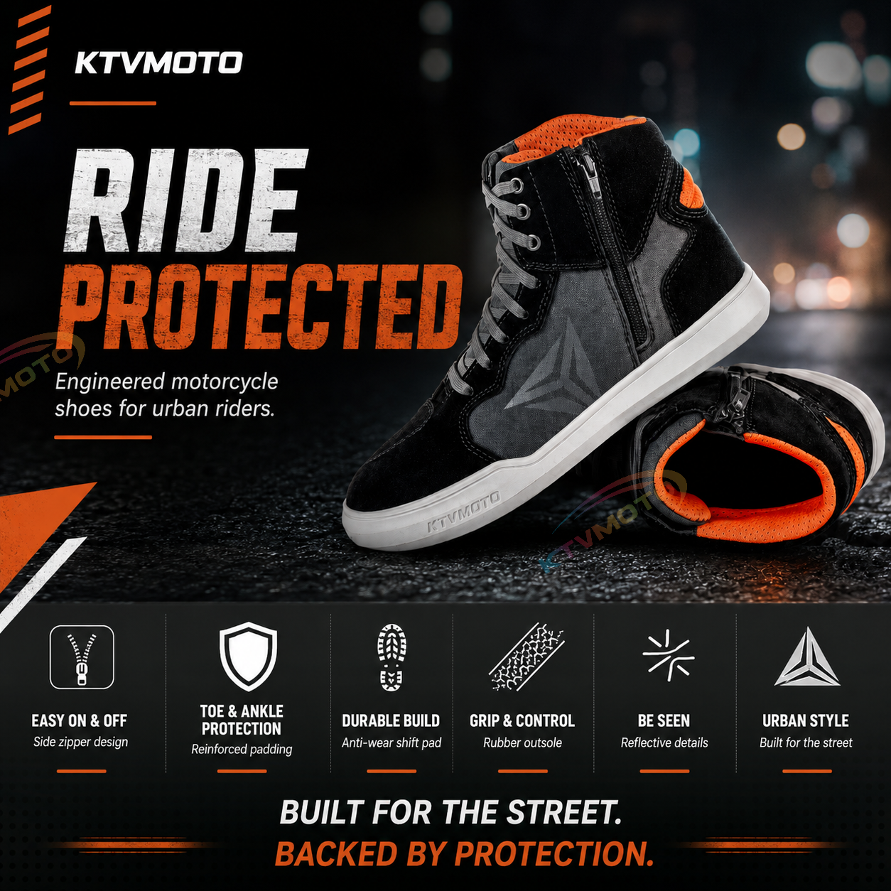 Motorcycle riding casual shoes-K56