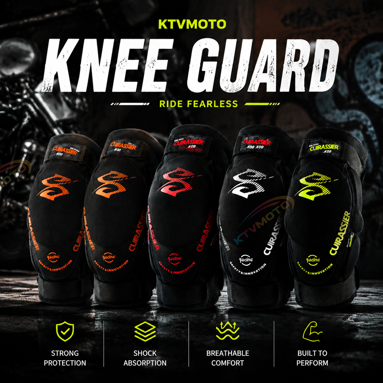 Motocross Knee Guards-Y34