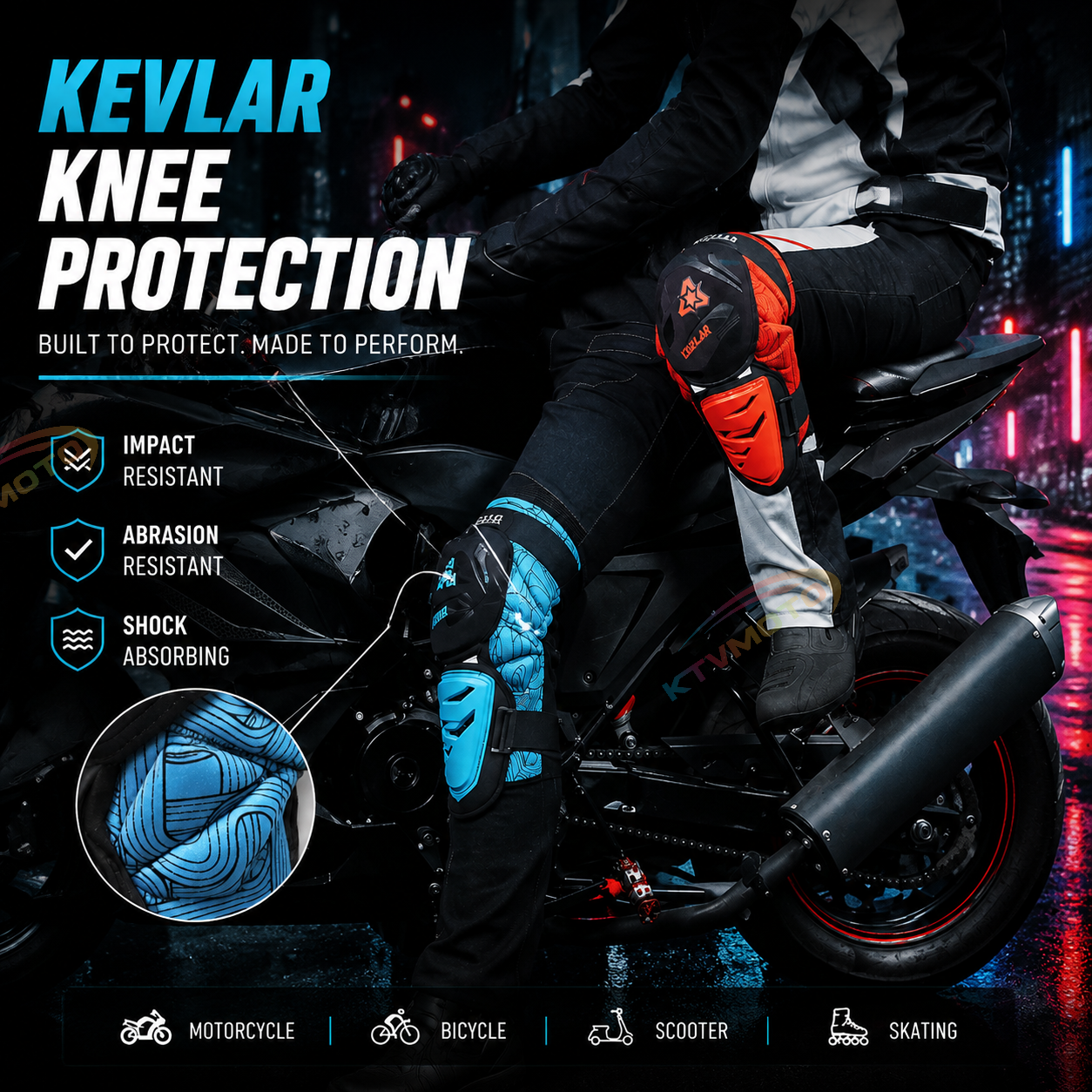Motorcycle Off-Road Knee Guards-Y39