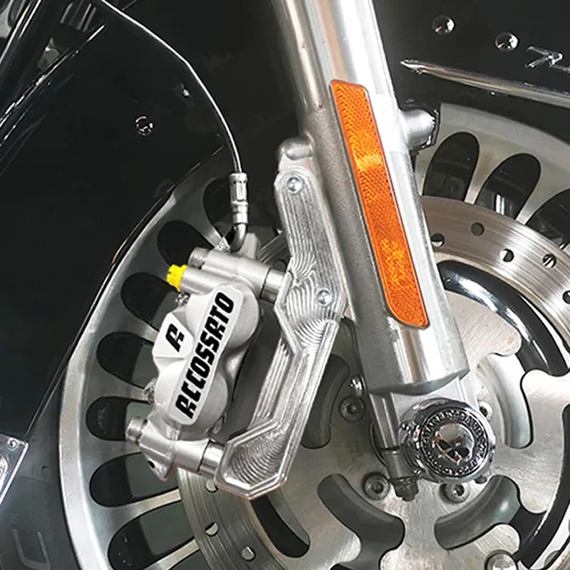 Motorstyle Radial Front Brake Caliper Mounting Bracket for HD Softail Touring 11.5" & 11.8" or 320mm Rotors
