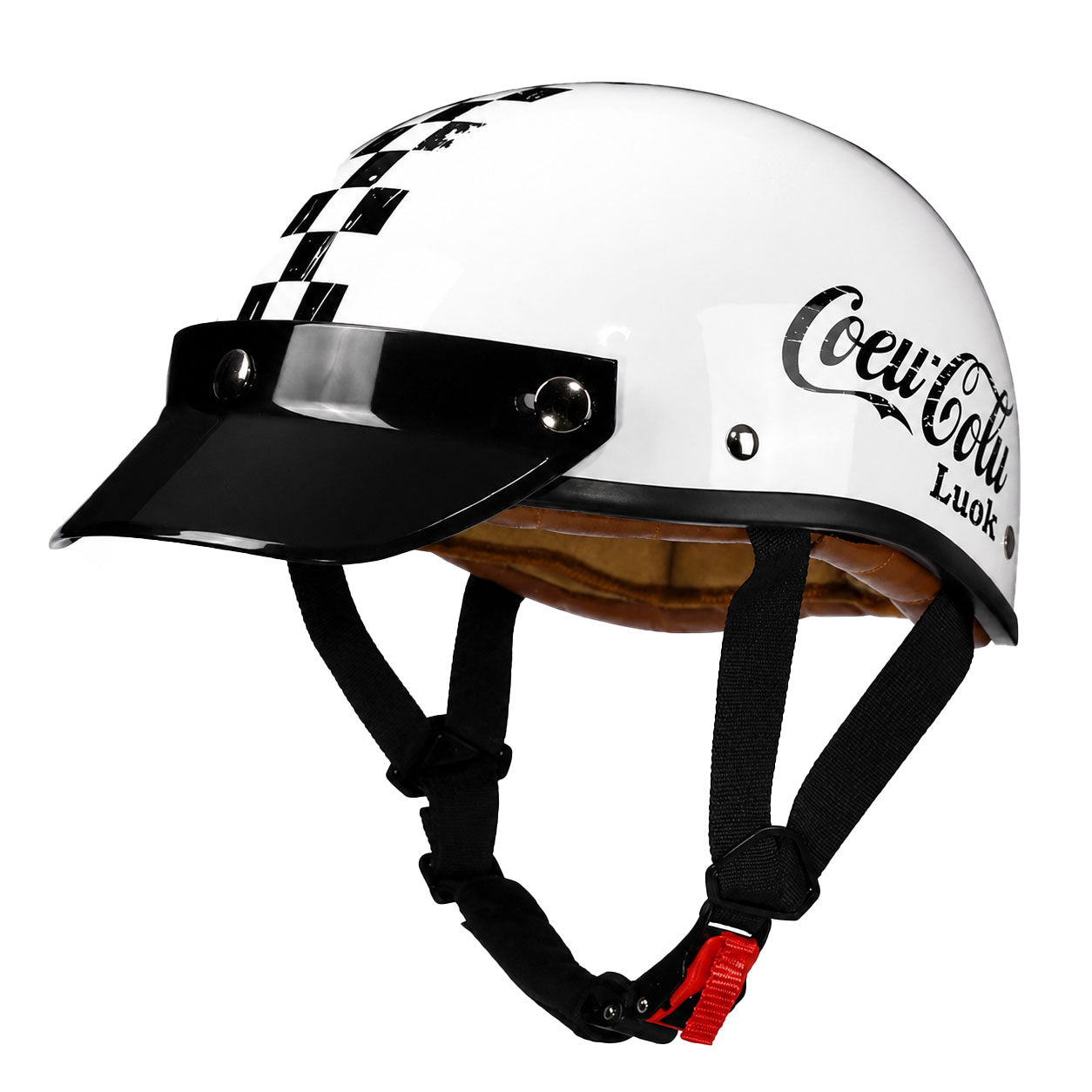 Retro half-helmet, summer travel gear-I18