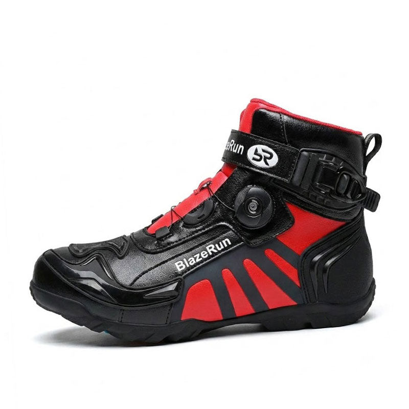 Abrasion-resistant leather motorcycle boots-K94