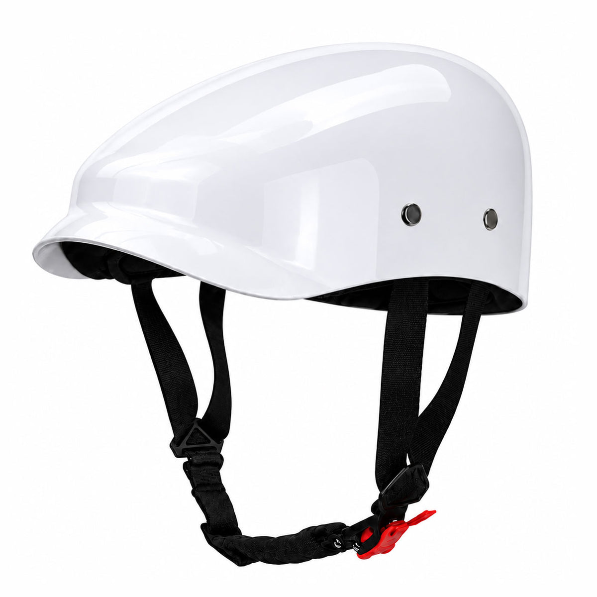 Retro-style carbon fiber beret-style motorcycle helmet-I285