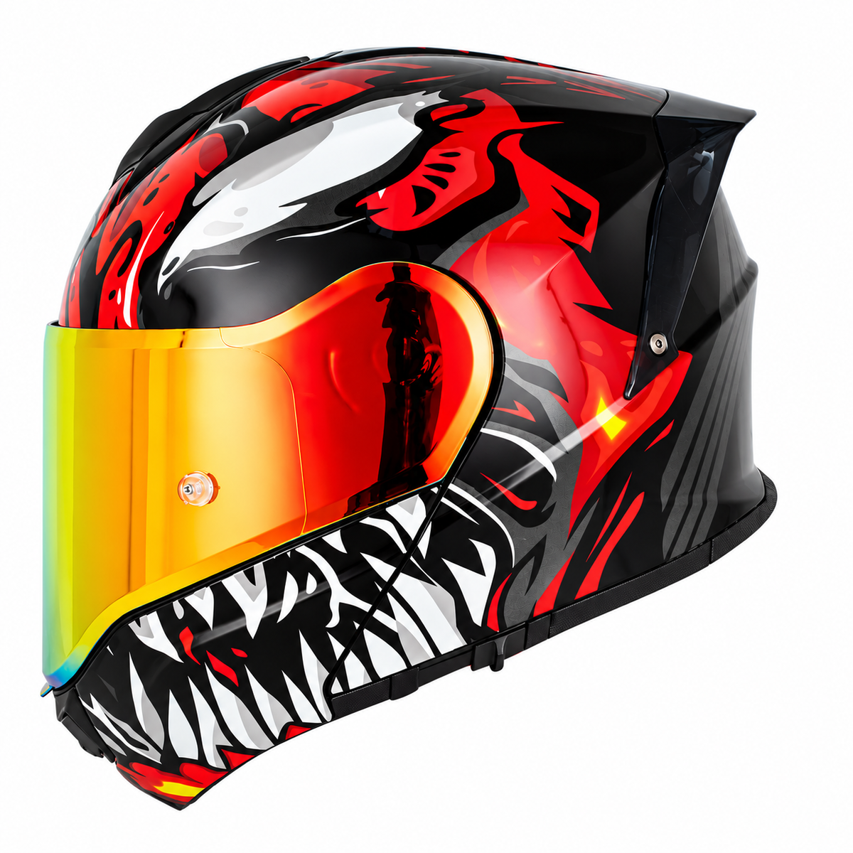 Big-Size Racing-Grade Modular Flip-Up Motorcycle Helmet with Dual-Visor Design - I290