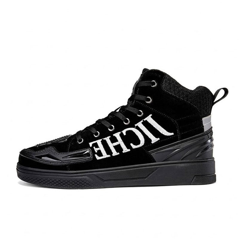 Embroidered streetwear-style motorcycle casual shoes-K49