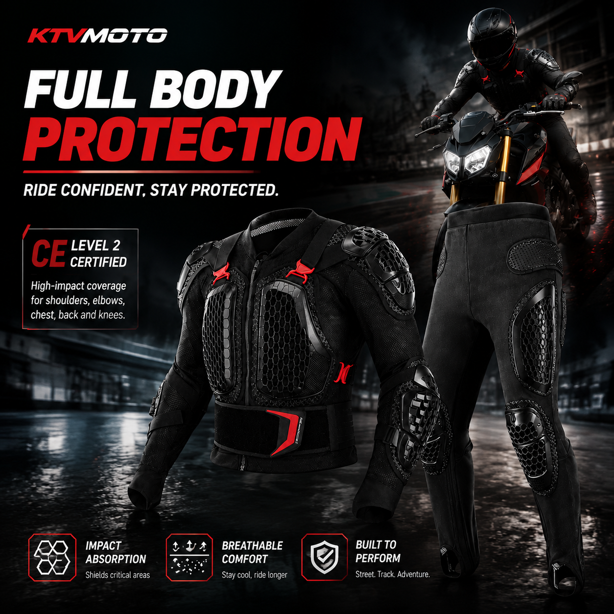 CE Full Chest and Back Armor Plus Size - F1