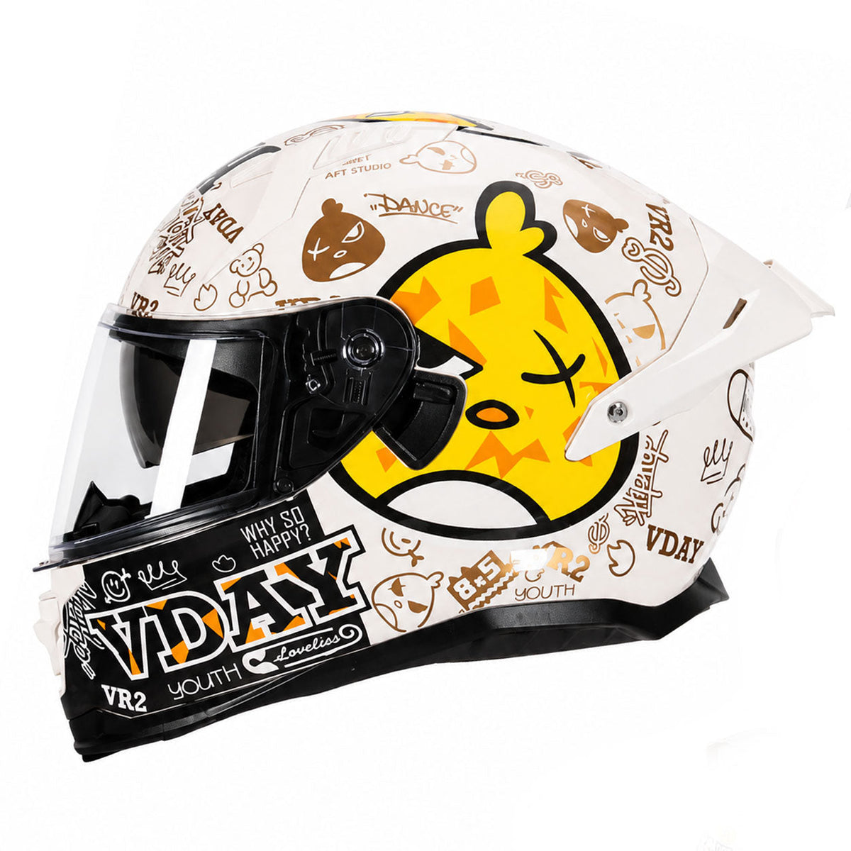 DOT-Certified Trendy Full-Face Motorcycle Helmets for Couples-I301