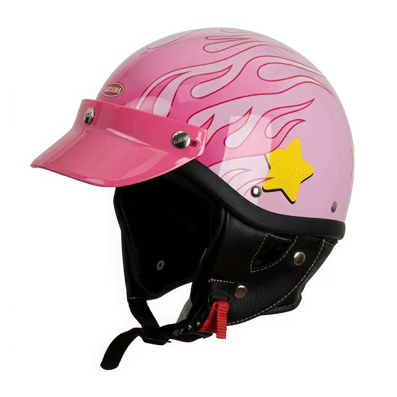 Retro Kirby Pink Helmet-I39