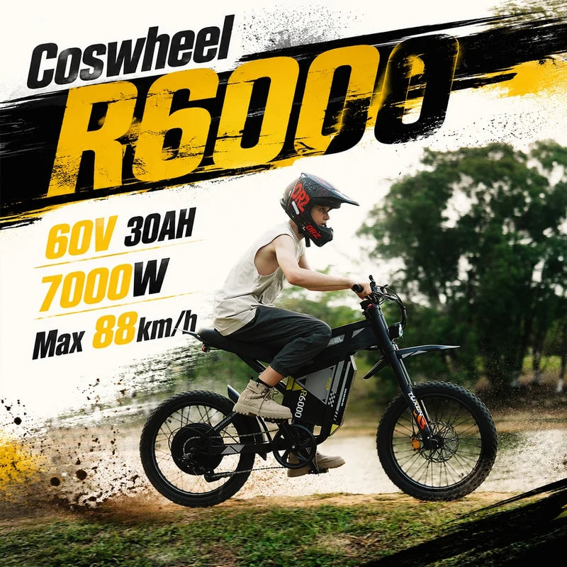 60V 30AH7000W Electric Dirt Bike-R6000