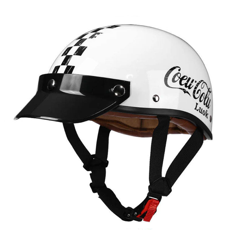 Retro half-helmet, summer travel gear-I18