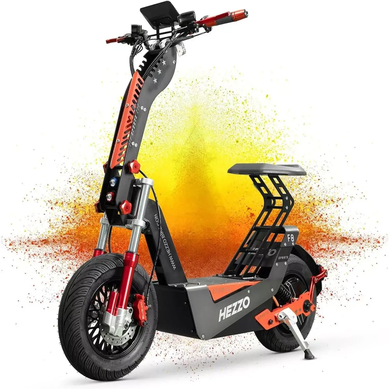 8000W electric scooter, 65 miles of range，Up to 75MPH -F8