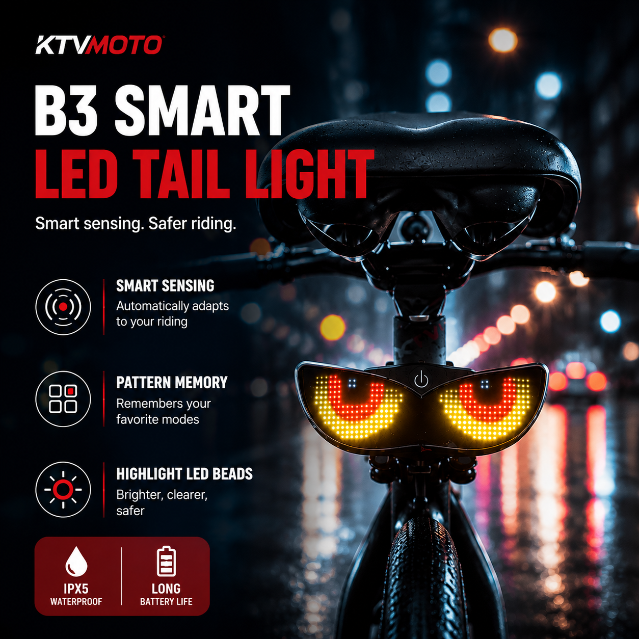 LED Evil Eye Warning Light Ambient Light - D19