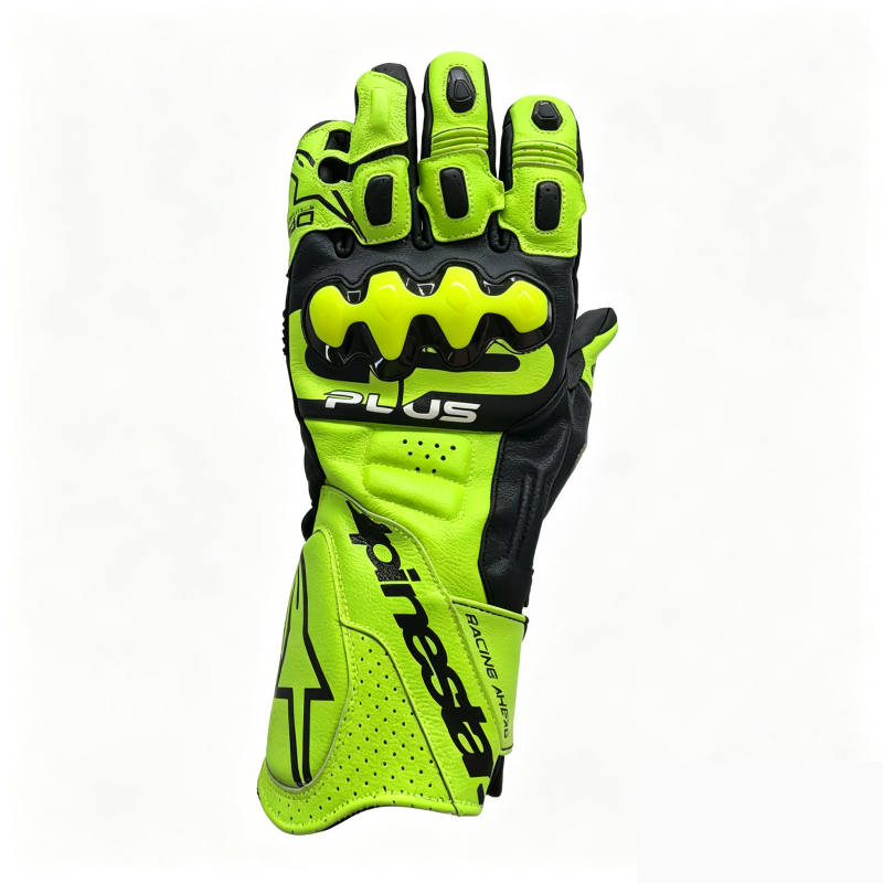 Touchscreen sheepskin motorcycle gloves-G91