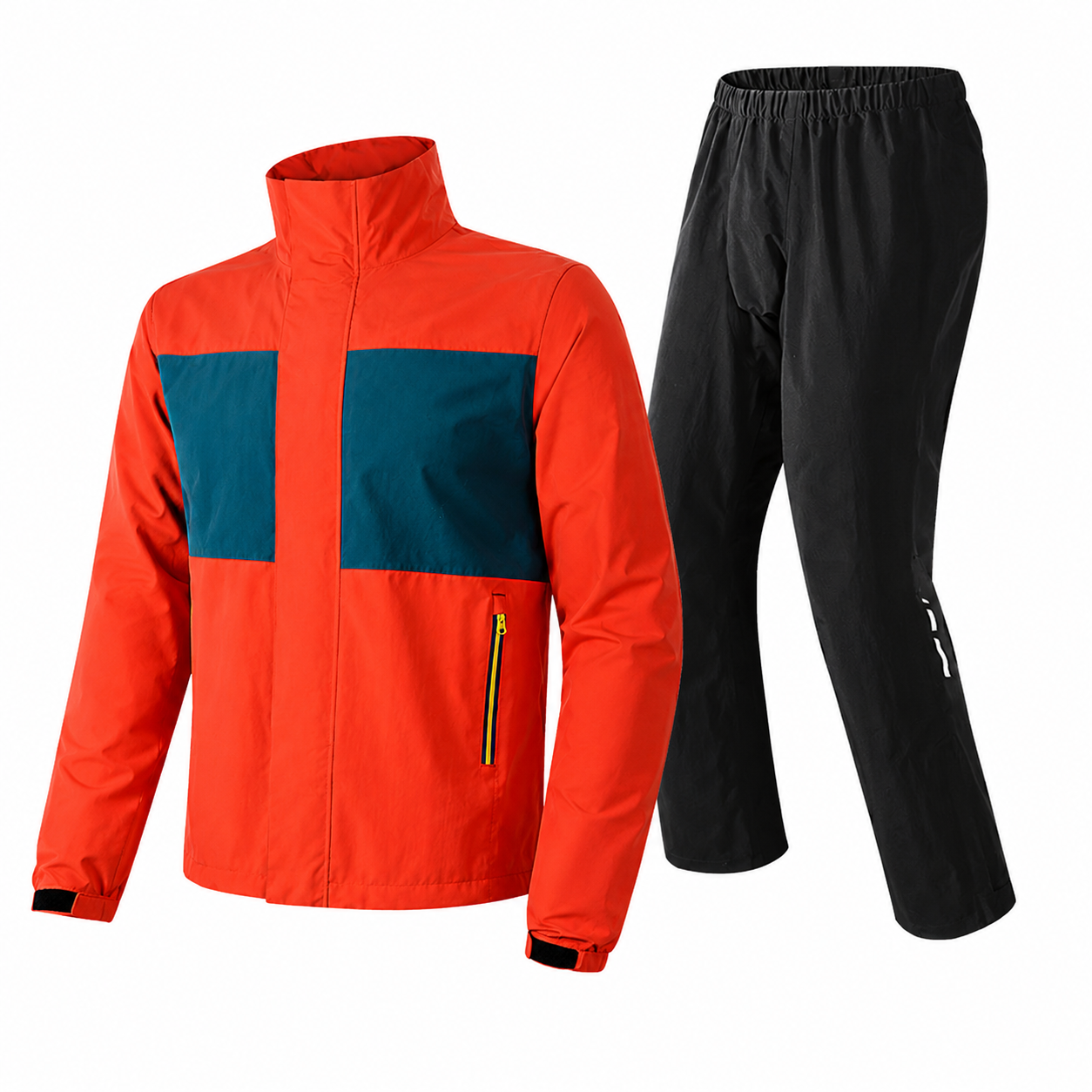 Heavy-Duty Waterproof Two-Piece Motorcycle Rain Suit-J92