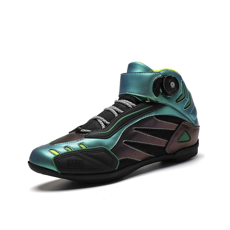 Motorcycle Off-Road Boots with Laser Gradient Finish-K105